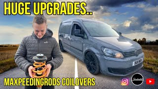 I FINALLY UPGRADED TO MAXPEEDINGRODS COILOVERS ON MY FACEBOOK MARKETPLACE VW CADDY #auto #vwcaddy