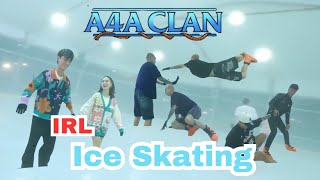 IRL ICE SKATING, ALOY JATUH BANGUN KOCAK 🥶🤣 #marapthon #marapthon2 #yb #ybrap #aloy