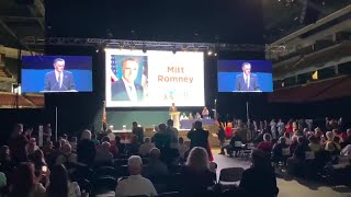 Sen. Mitt Romney booed at Utah GOP convention