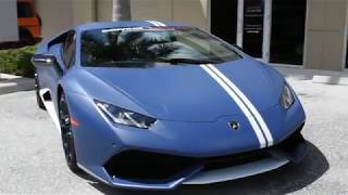 2017 LAMBORGHINI HURACAN LP610-4 SE AVIO EDITION IN BLUE GRIFO BY DRIVING EMOTIONS