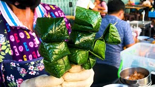 Thai betel leaf wraps | MIANG KHAM - Thai street food เมี่ยงคำเสียบไม้