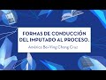 Formas de conducción del imputado al proceso