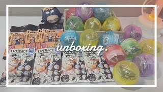 〔開封動画〕ハイキューグッズ開封⌇ジャンプ缶バッジ、ネオンコレクション、ガチャガチャ