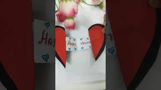 Valentine's day cards♥️#heart shape #valentine #crafts #greeting #shorts #viral #trending#diy craft