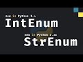 StrEnum & IntEnum: New Enum Types In Python?