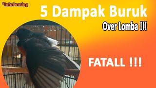 5 dampak buruk over lomba fatall