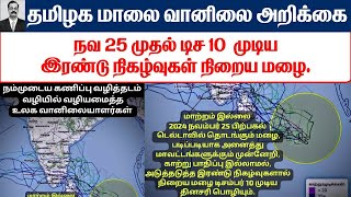 24.11.2024 தமிழ்நாடு மாலை வானிலை ஆய்வறிக்கை-Tamilnadu Evening Weather Forecast #todayweathernews