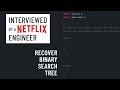 Java interview with a Netflix engineer: Recover binary search tree