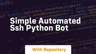 Simple automated ssh python bot