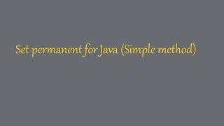 Set permanent path for Java JDK Version 1.7.0_71