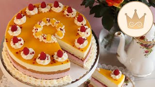 💝 SO FRUITY AND LIGHT! 💝 BAKE PEACH MELBA CAKE! RECIPE FROM SUGARPRINCESS 👌🏻