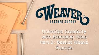 Leather Stamping Tools, Segment 3, Basket Weave Stamps