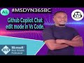 GitHub Copilot Chat Edit Mode in Business Central AL Development
