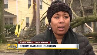 Severe storms cause damage, power outages in Akron