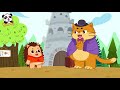 hedgehog wanna make friends with baby panda picture book cartoon sharing song babybus