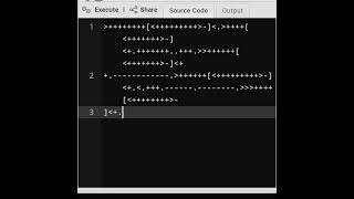 Hello world In The Hardest programming language. #malbolge #gamedev #tutorial #python #java