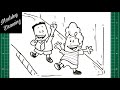 How to Draw George and Harold - Captain Underpants