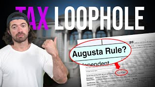 How the rich avoid paying taxes - the Augusta Rule LOOPHOLE