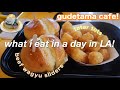 WHAT I EAT IN A DAY IN LA VLOG: gudetama cafe, dollar hits, & LACMA ( ˶°ㅁ°) !!