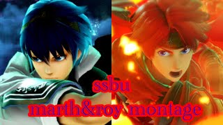 ssbu marth\u0026roy montage マルス\u0026ロイ　撃墜集