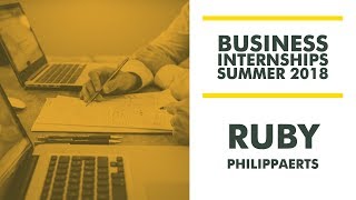 Internships in Business - Ruby Philippaerts, UPS Europe