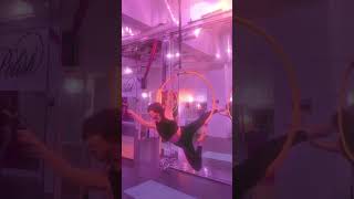 aerial hoopを初体験したので記念に🕊️すごく慎重な私😂少しずつ続けていきたいなぁ