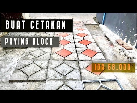 Buat Cetakan Paving Block Dengan Besi Hollow 2 X 4 #pavingblockdiy ...