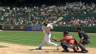 Peterson's first MLB hit