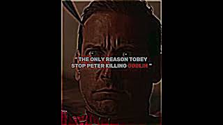 THE ONLY REASON TOBEY STOP PETER KILLING GOBLIN 🥺💔||#shorts #marvel #avengers