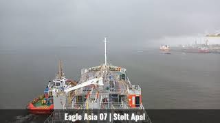 Mini STS inside Johor Port | Eagle Asia 07 With Stolt Apal