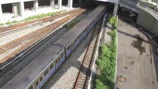 台北捷運381型軟改列車往松山在新店機廠測試