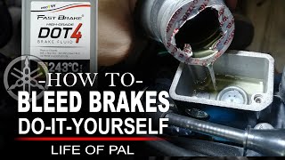 How To Bleed Brakes DOT4 | Replace Hydraulic Oil | DIY