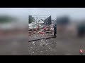 horror powerful explosion and devastating flooding in the dominican republic. puerto plata