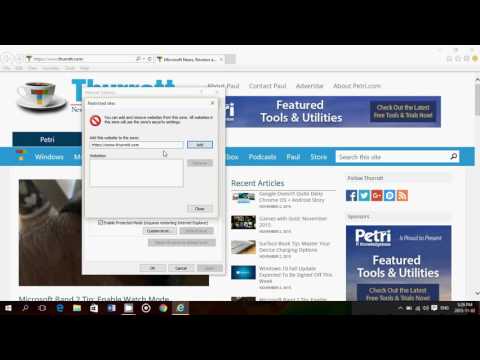 Quick tour of the Internet explorer 11 privacy and security settings Quick tour of the Internet explorer 11 privacy and security settings
