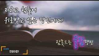 [인생수업.1] 지치고 힘들 때 듣기 좋은 내용의 책. 책 읽어주는 남자. 오디오북.[잠잘 때 듣는 책]