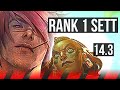 SETT vs ILLAOI (TOP) | Rank 1 Sett | EUW Challenger | 14.3