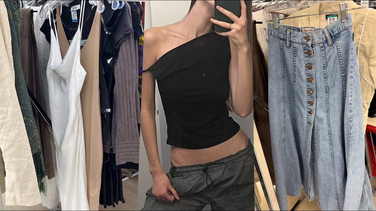 Thrift With Me Try On Haul Youtube