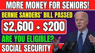 BREAKING: $2,600 One-Time Payment \u0026 $200 Monthly Boost for Social Security Recipients!