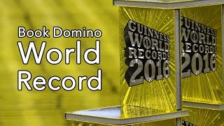 Guinness World Record - 10,000 Books - Largest book domino chain
