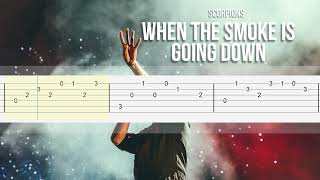 When The Smoke Is Going Down -  Scorpions -  Fingerstyle Guitar Tutorial TAB