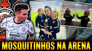 Dupla pé-quente: a primeira vez dos filhos de Gustavo Mosquito em um jogo do Corinthians #shorts