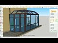 sketchup如何快速對陽光房建模