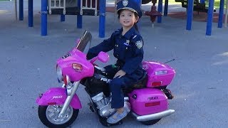 Unboxing Police Motorcycle Ride On Power Wheels Car