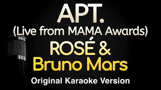 APT. - ROSÉ \u0026 Bruno Mars (Karaoke Songs With Lyrics - Live from MAMA Awards)