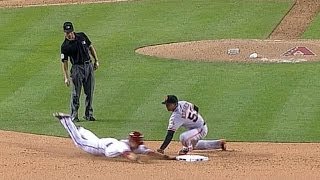 SF@ARI: Giants turn a strike 'em out throw em out