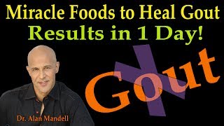 Miracle Foods to Heal Gout - RESULTS IN 1 DAY  (Dr. Alan Mandell, D.C.)