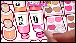 (eng) ASMR  mini cosmetics store coloring 🩷 | Tok Tingle iPad Drawing | White noise healing ✨