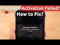 iMessage Activation UNSUCCESSFUL or FAILED? 🔥 How to Fix?