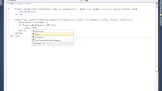 Visual Basic Tutorials - 2 - Progress Bar Practice + If Statements