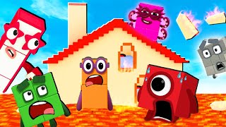 Numberblocks Play The Floor Is Lava NEW LEVELS in Roblox